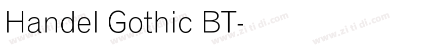 Handel Gothic BT字体转换